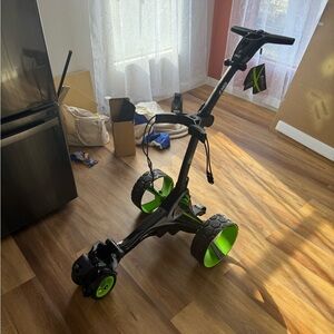 Black and Green Golf Push Cart